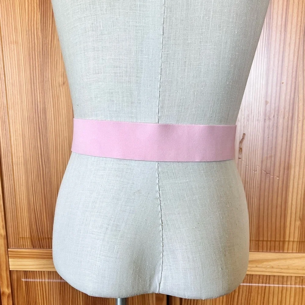 Vintage 70s 80s Pink Faux Pink Rose Quartz Stretch Belt Statement Retro